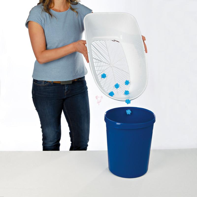 Trixie-Berto-Litter-Tray-with-Three-Part-Separating-System-Blue-4-1