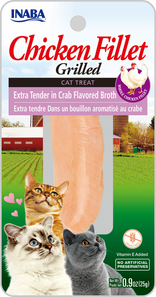 Inaba Grilled Chicken Fillet Extra Tender in Flavored Broth Treat For Cat 25g