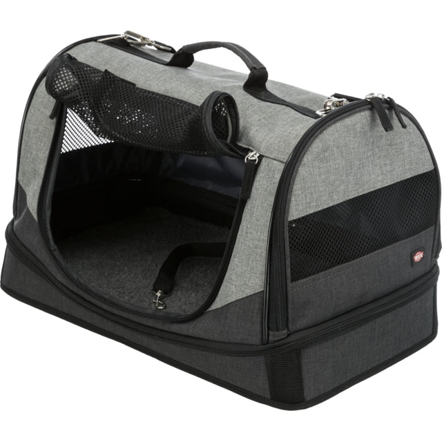 Trixie Holly Carrier Travel Bag Black / Grey For Dogs & Cats -30x30x50cm
