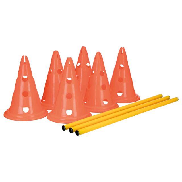 Trixie Dog Agility Obstacles (Pylon & Poles) Set  78cm/30x23cm