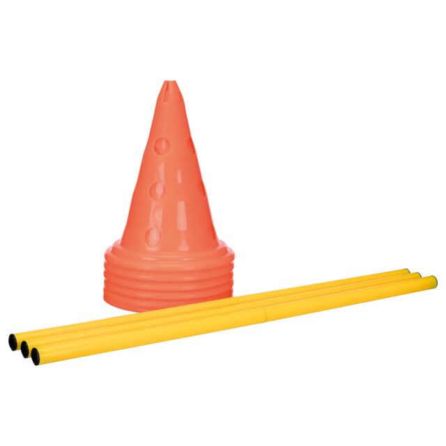 Trixie Dog Agility Obstacles (Pylon & Poles) Set  78cm/30x23cm