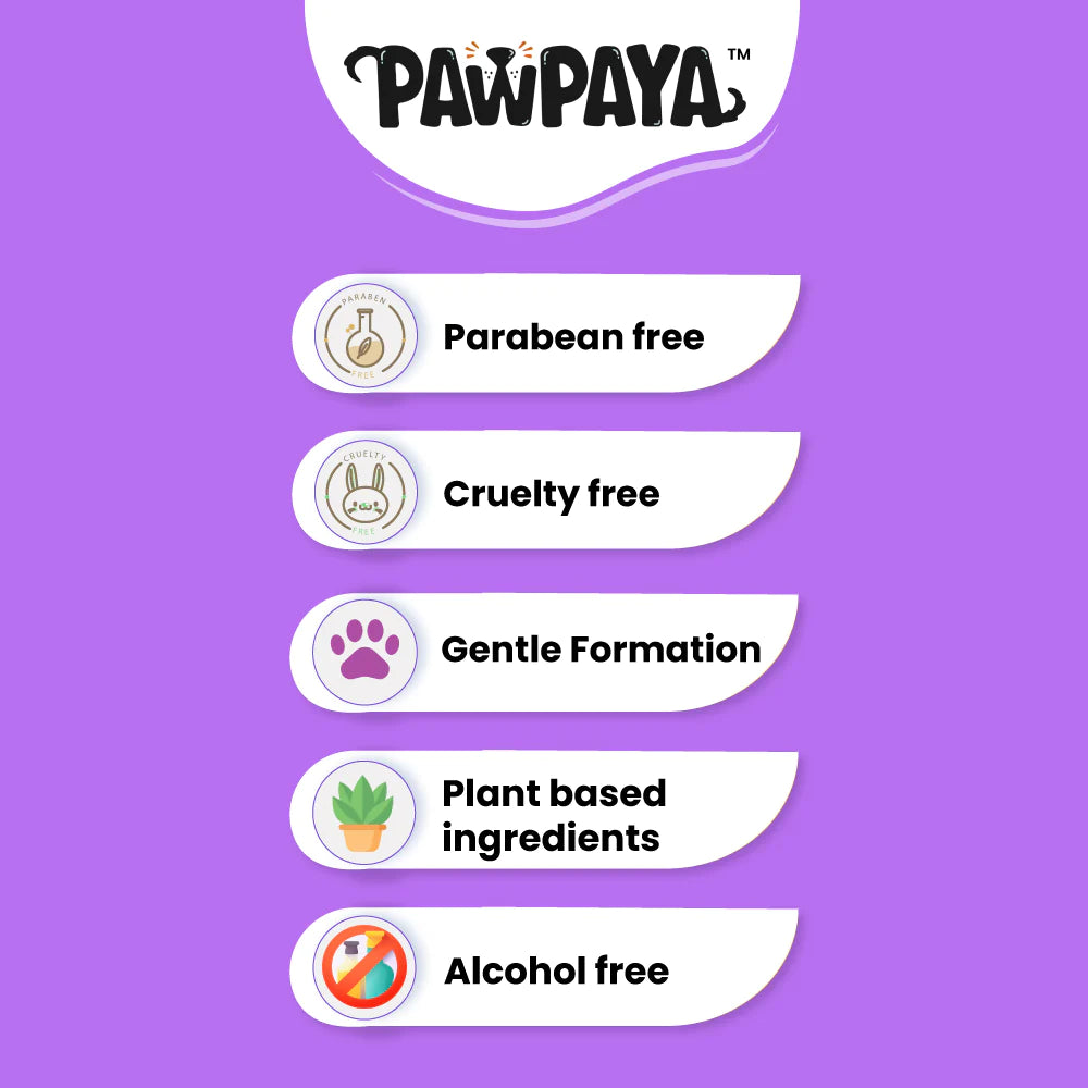 Pawpaya Pet Wipes Vegan & Cruelty-Free For Cats & Dogs 100 Wipes Tub