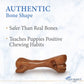 Nylabone Strong Chew Gourmet Style Femur Puppy Chew Toy Bacon Flavor Small 3.2 x 12 x 2.8cm