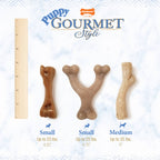Nylabone Strong Chew Gourmet Style Femur Puppy Chew Toy Bacon Flavor Small 3.2 x 12 x 2.8cm
