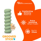Nylabone Puppy Chew Tactile Stick Peanut Butter Flavor Dog Toy Small 4 x 12.50 x 3cm