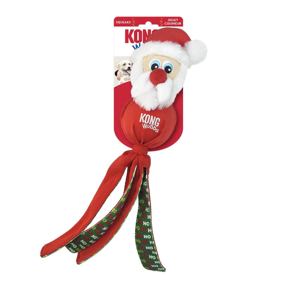 Kong Christmas Collection Holiday Wubba Squeaky Dog Toy Large 8.89x10.92x40.13cm