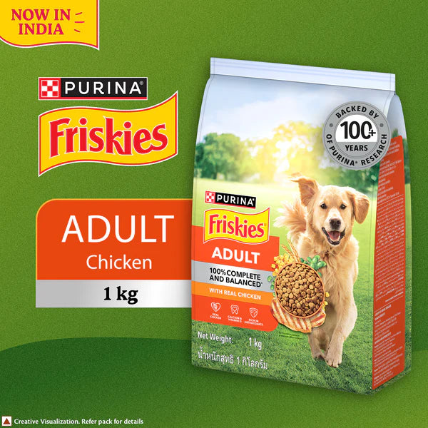 Purina Friskies Chicken Adult Dog Dry Food 1kg