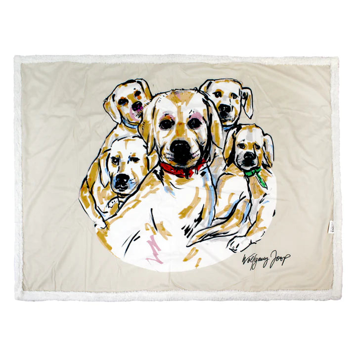 Pawpourri Dog Portrait Blanket I Size- 33x47''