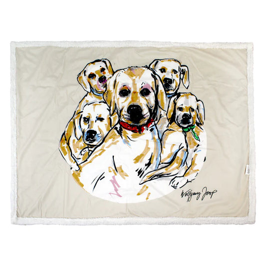 Pawpourri Dog Portrait Blanket I Size- 33x47''