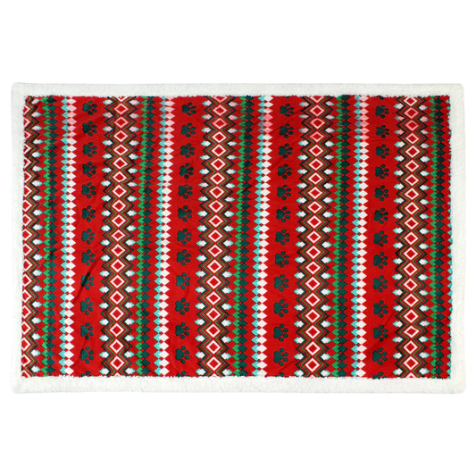 Pawpourri Printed Xmas Blanket For Dogs & Cats I Size- 30x40''