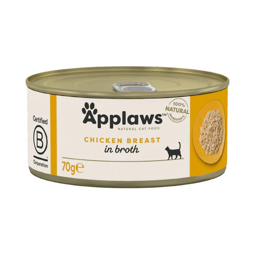 Applaws Chicken Breast in Broth Tin Cat Wet Food 70gm