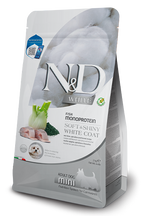 Farmina N&D White Soft and Shiny Coat With Sea Bass, Spirulina and Fennel Recipe Adult Mini Dry Dog Food 2kg