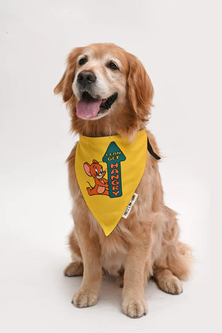 Mutt of Course Tom & Jerry I Can Get Hangry Bandana For Dogs