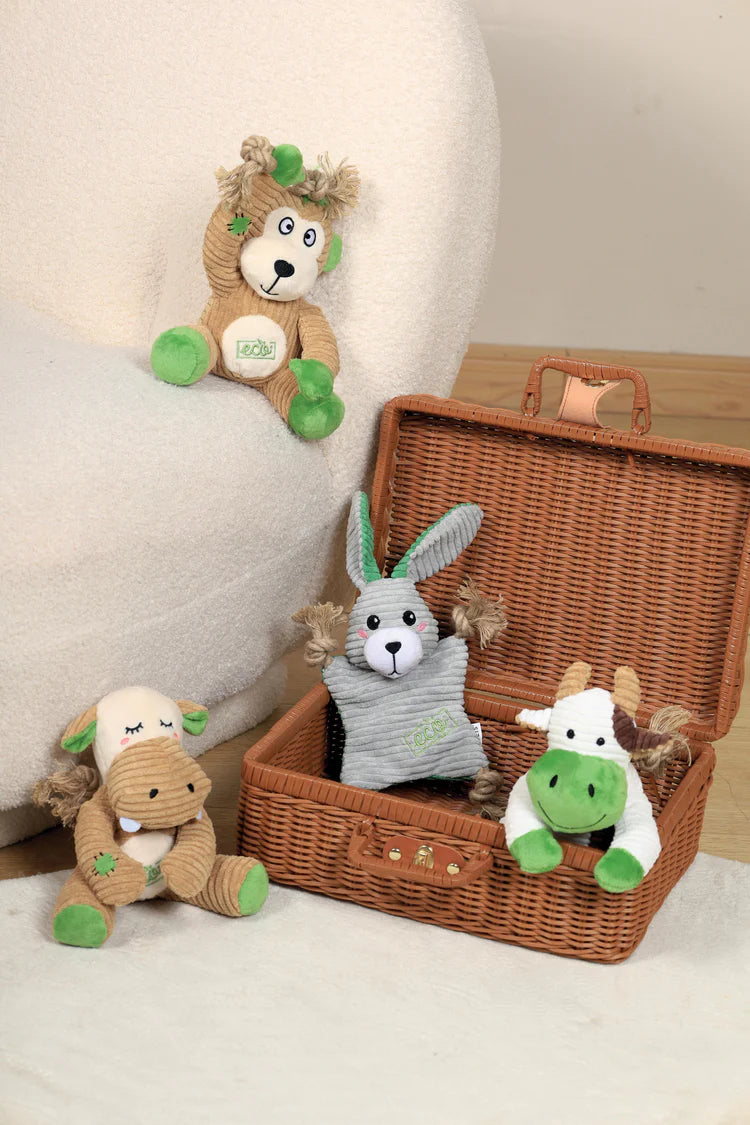 M-Pets Plush and Squeak Terra Eco Puppy Toy Nala 18 x 11 x 15cm