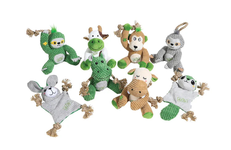 M-Pets Plush and Squeak Terra Eco Puppy Toy Nala 18 x 11 x 15cm