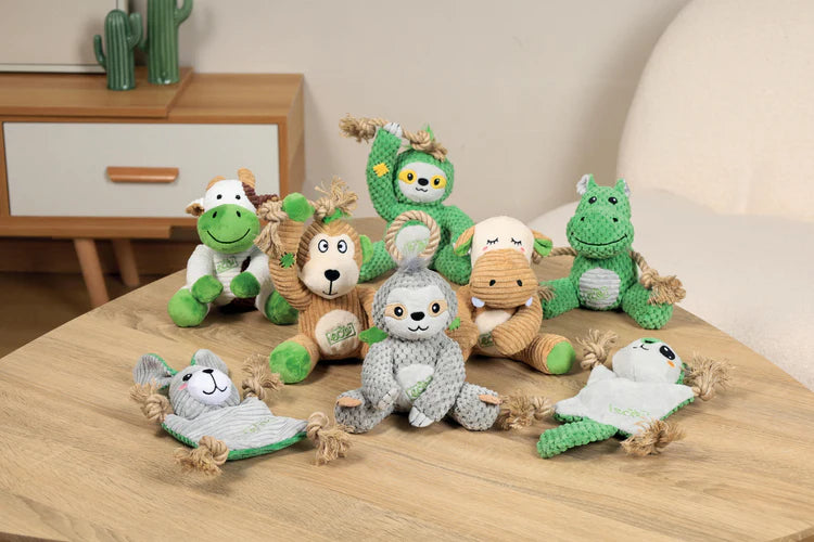 M-Pets Plush and Squeak Terra Eco Puppy Toy Nala 18 x 11 x 15cm