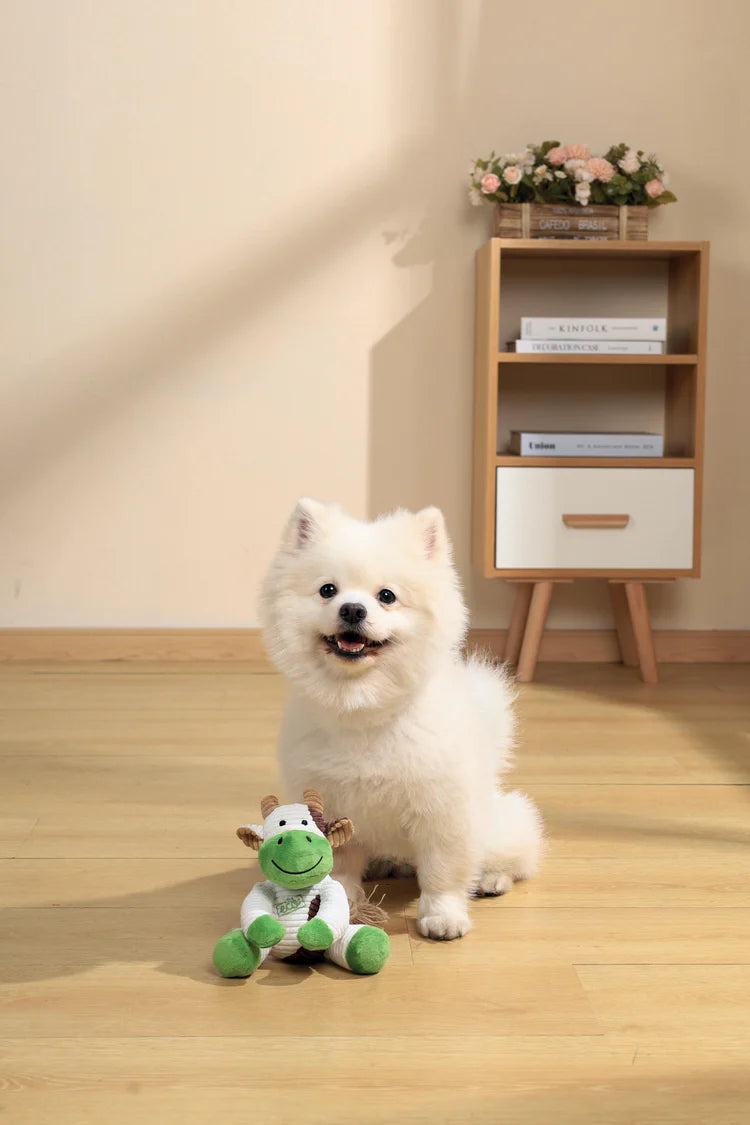 M-Pets Plush and Squeak Terra Eco Puppy Toy Ella 18 x 11.5 x 17cm