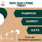 Paws For Greens Dog Treat Plant-Based Delicious Veg Biscuits for Pet with Carrot and Pumpkin 100gm