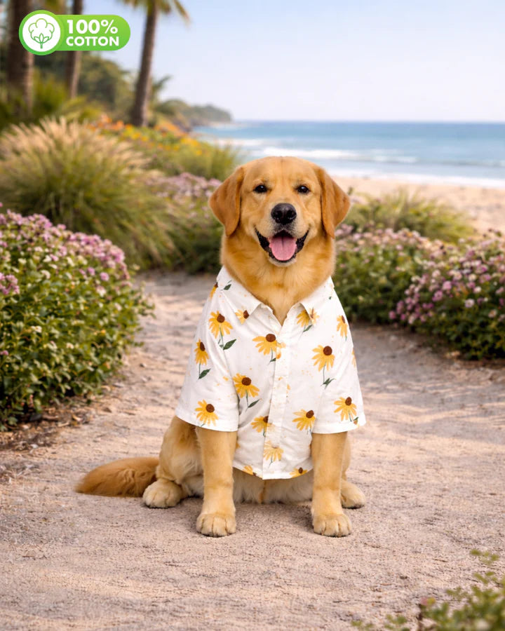 15 Furries Sunflower Cotton Dog Shirt