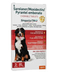 Zoetis Simparica Trio Dog Tick and Flea Control 3 Chewable Tablet XL 40.1-60kg