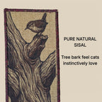 Catscart PawCanvas™ Runner Timber & Wing Cat Scratcher 30x80cm