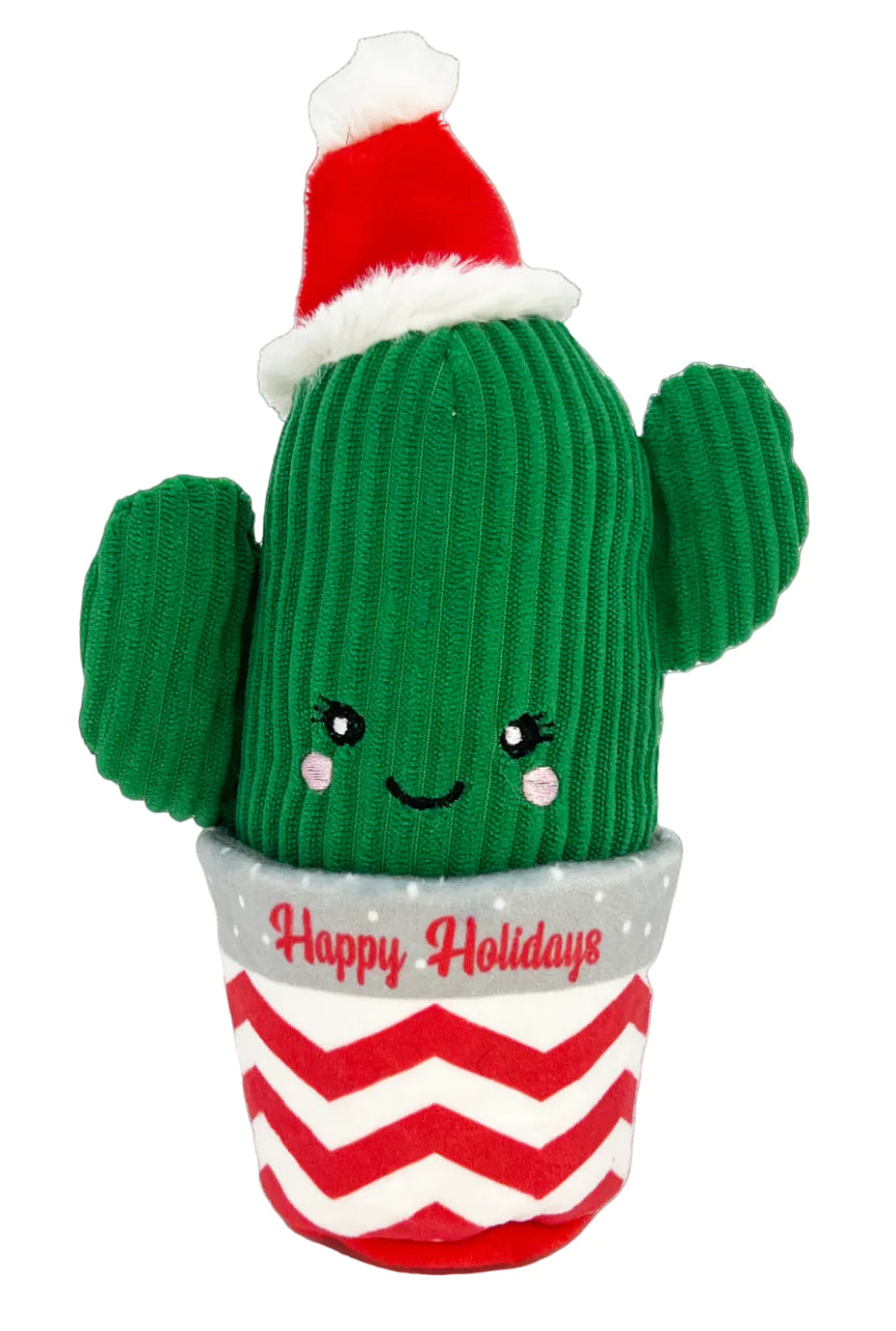 Kong Christmas Collection Holiday Wrangler Cactus Toy For Cat 9.65x9.65x24.13cm