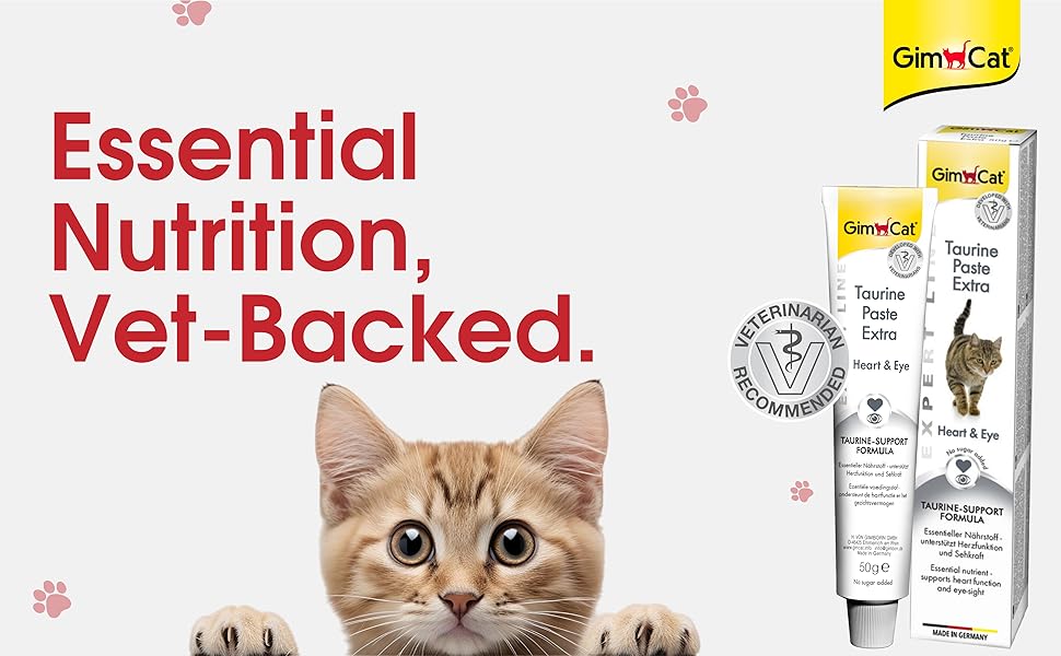 GimCat Expert Line Taurine Paste Extra Paste for Heart & Eye Support For Cats 50g