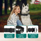 Trixie Extra Wide Premium Collar Black L-XXL 55-80cm/50mm