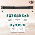 Trixie Extra Wide Premium Collar Black L-XXL 55-80cm/50mm