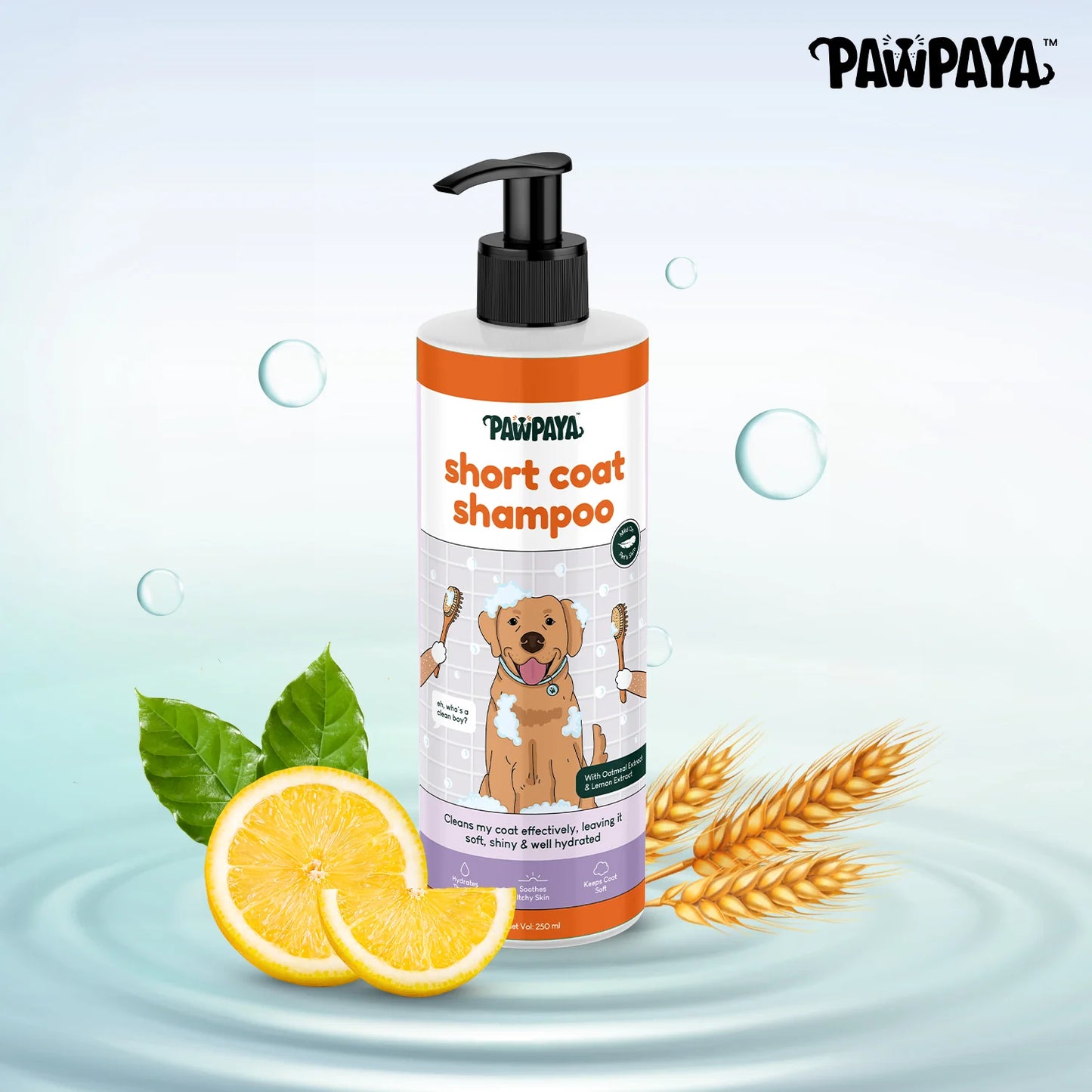 Pawpaya Short Coat Shampoo For Dogs 250ml