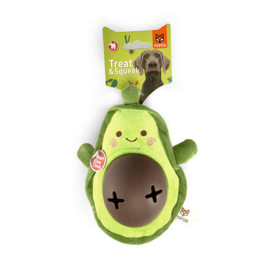 FOFOS Cute Treat Dispenser Toy Avocado 13 x 21 x 10 cm