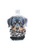 Basil Silver Dog Jewelry – Lightweight Glam No Metal Chain Small 34cm
