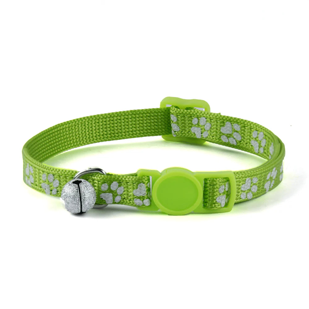 Basil Printed Collar for Cats & Puppies Green