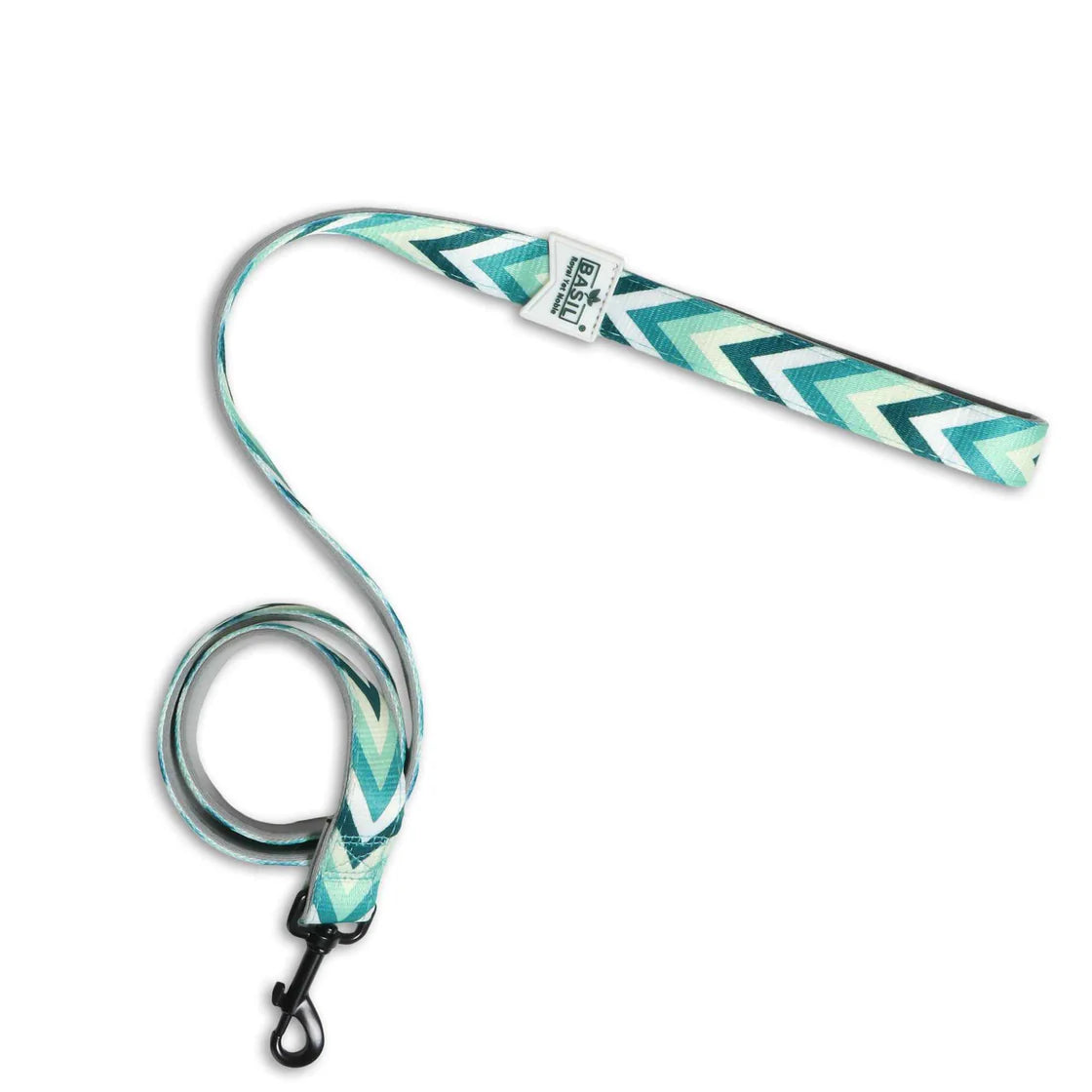 Basil Printed Green Padded Leash