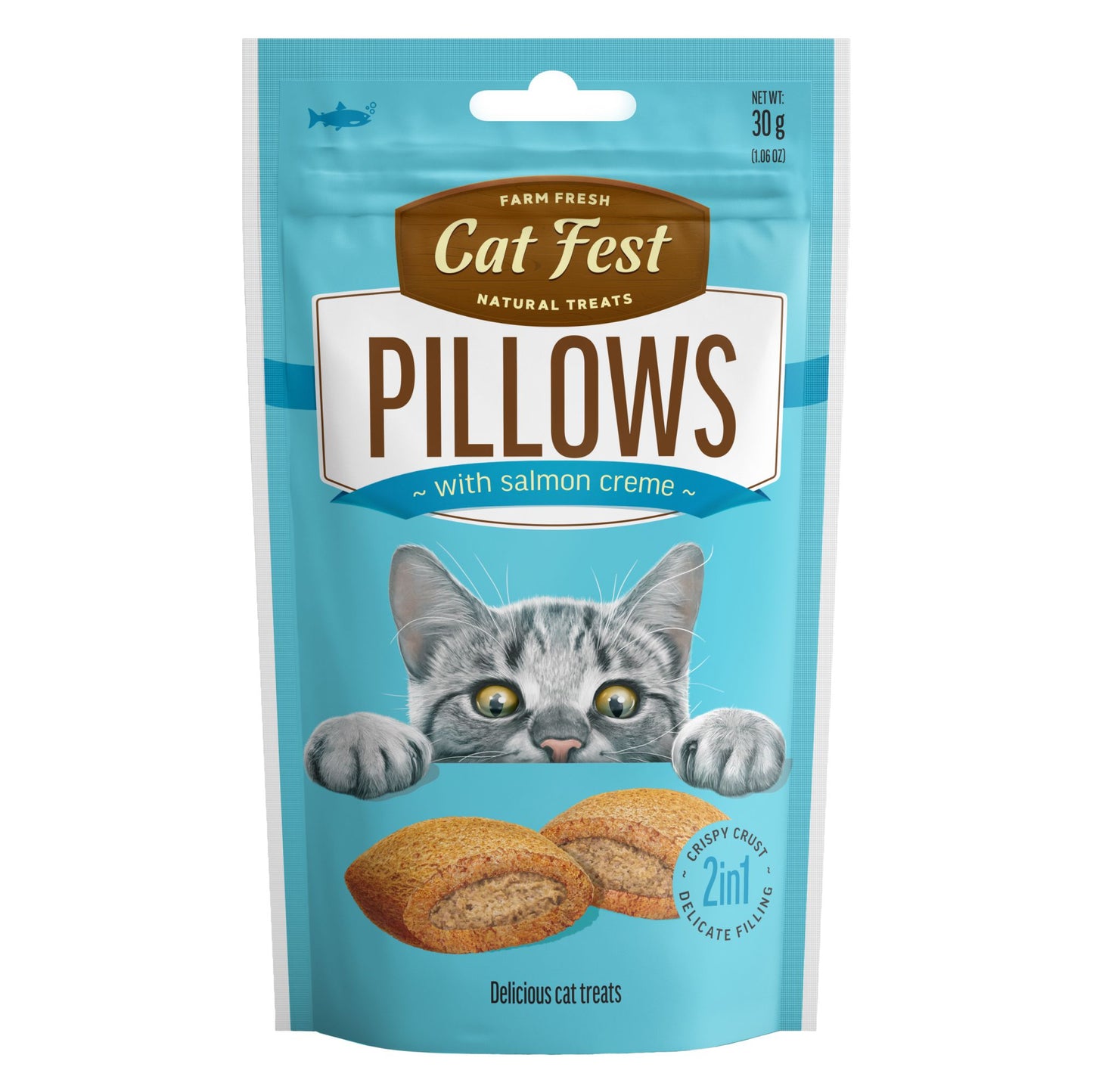 Catfest Pillows with salmon cream Treat For Cats 35g