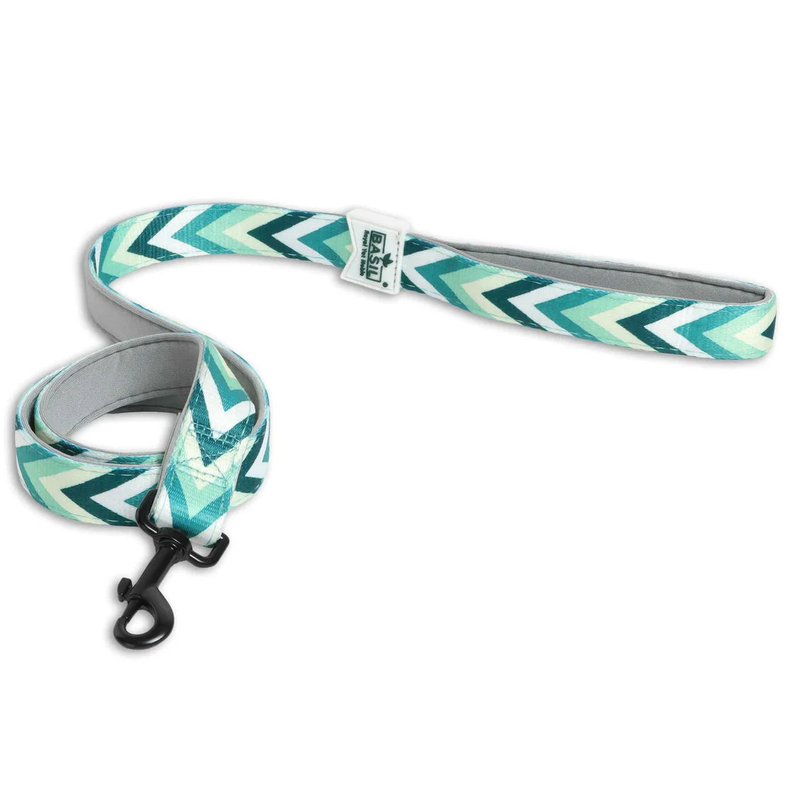 Basil Printed Green Padded Leash