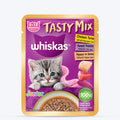Whiskas Tasty Mix Chicken Tuna With Sweet Potato flvor In Gravy Wet Food For Junior (2-12 Months) Kitten 70 gm
