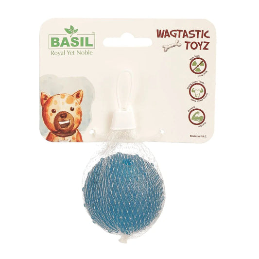 Basil Ball with Bell Toy For Cat & Dog Assorted Colors