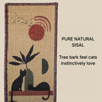 Catscart PawCanvas™ Runner Earth Rhythm Cat Scratcher 30x80cm
