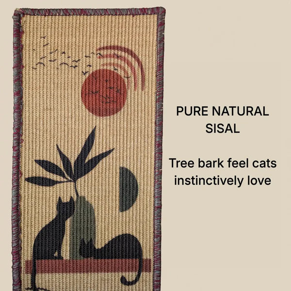 Catscart PawCanvas™ Runner Earth Rhythm Cat Scratcher 30x80cm