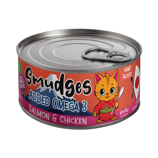 Smudges Added Omega 3 Salmon & Chicken Pate Kitten Wet Food 60gm