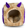 Caninkart Hut-Snail Bed For Cats & Small Breed Dogs 22cm x 17cm x 16cm - Brown