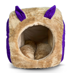 Caninkart Hut-Snail Bed For Cats & Small Breed Dogs 22cm x 17cm x 16cm - Brown