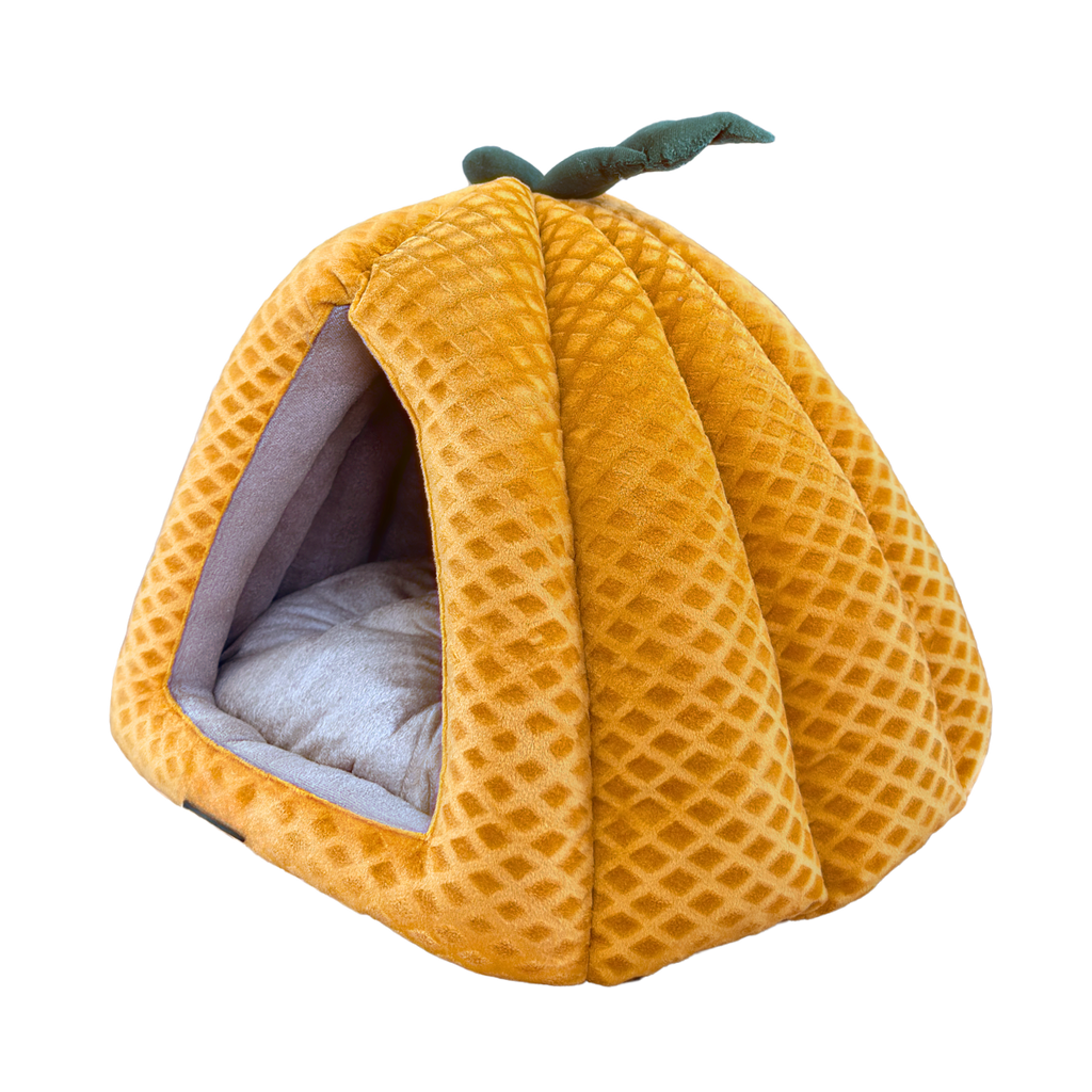 Caninkart Pet Hut Pineapple For Dogs & Cats 48cm x 48cm x 43cm - Orange