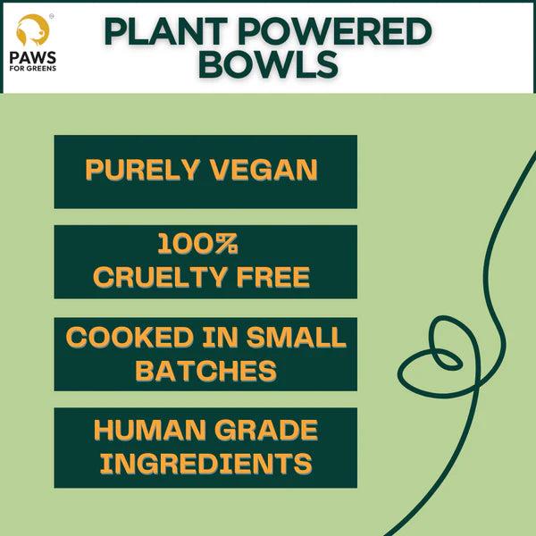 Paws For Greens Veg Ready to Eat Wet Dog Food Plant and Based Vegan Pet Food Preservative-Free Peas 200gm