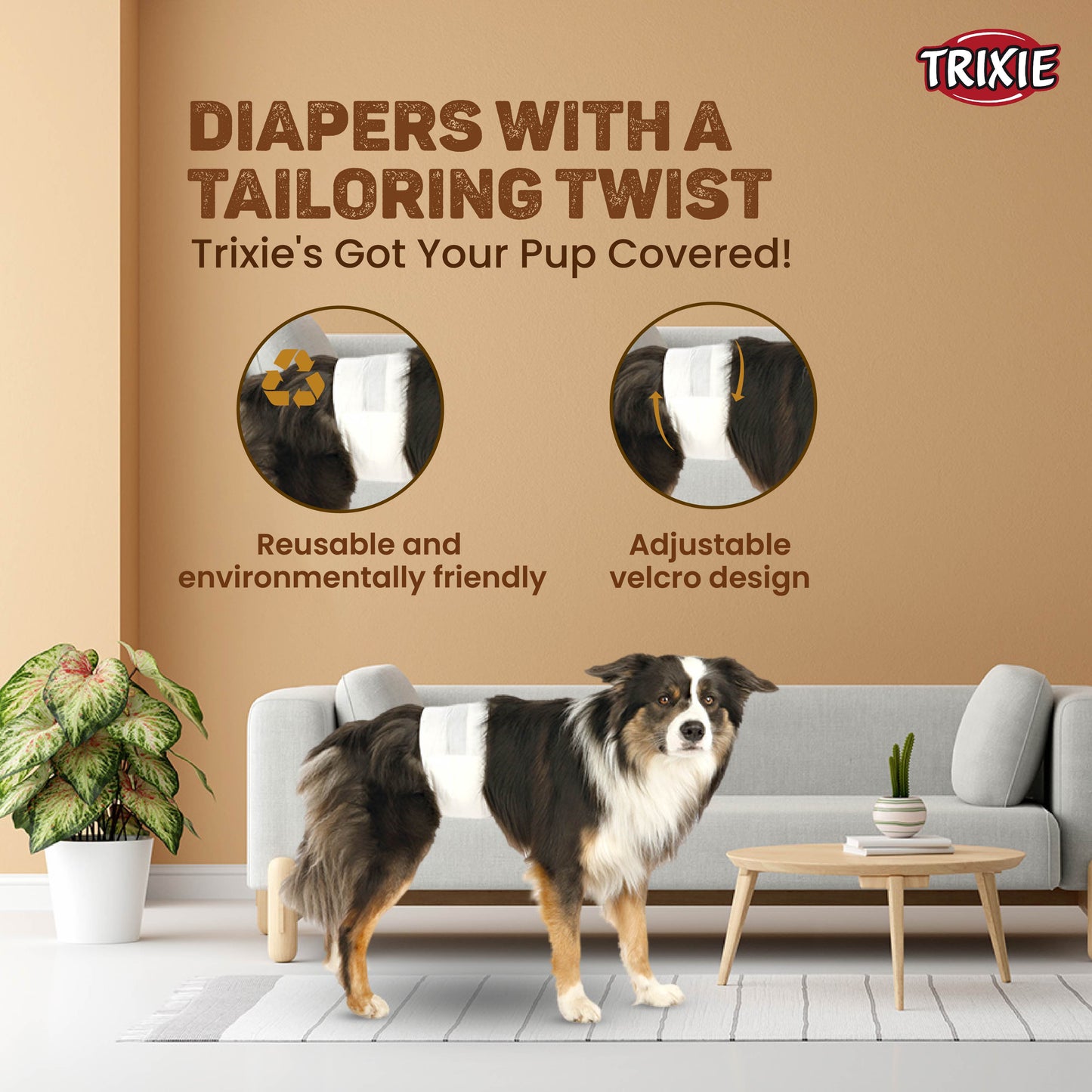 Trixie Male Disposable Diaper 12pcs