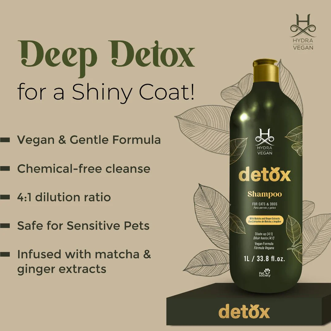 Hydra Groomer’s Vegan Detox Shampoo for Dogs & Cats – 1L