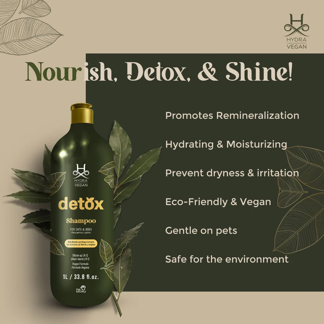 Hydra Groomer’s Vegan Detox Shampoo for Dogs & Cats – 1L