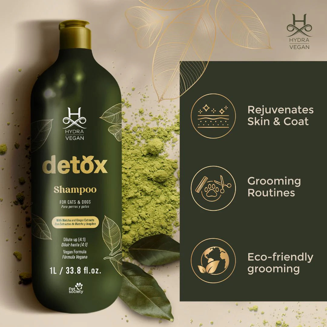 Hydra Groomer’s Vegan Detox Shampoo for Dogs & Cats – 1L