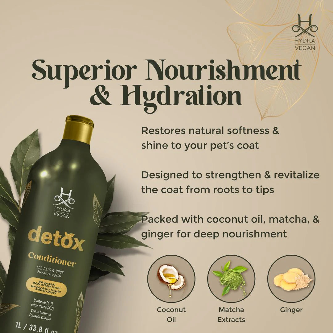 Hydra Groomer’s Vegan Detox Conditioner for Dogs & Cats – 1L